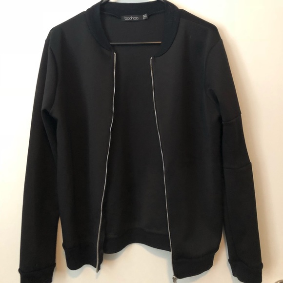 Black Bomber Jacket - Picture 1 of 3